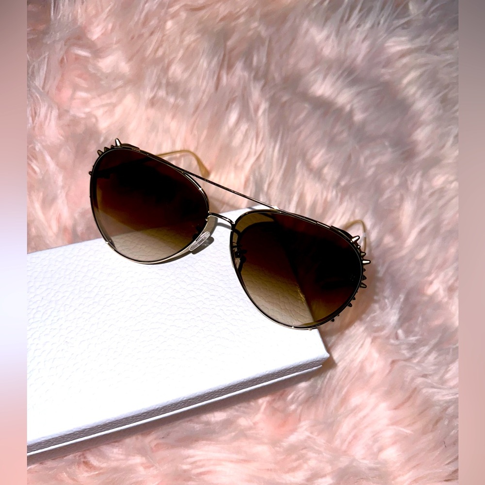 Alexander McQueen 63mm Oversize Aviator Sunglasses